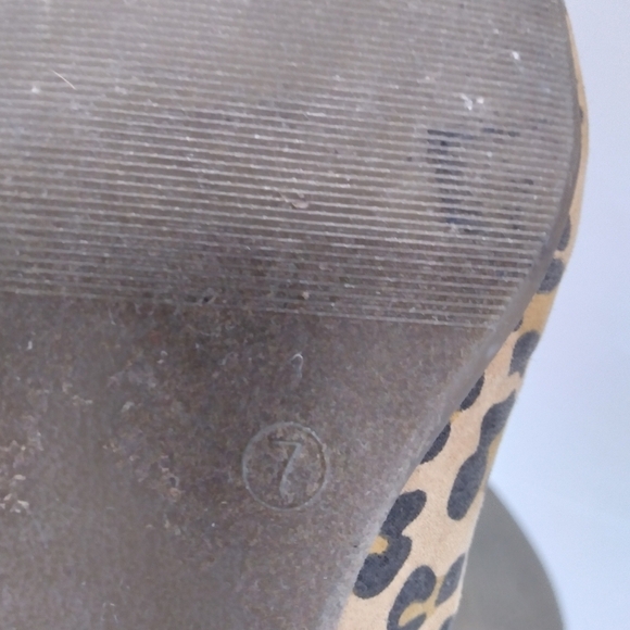 Gap Pointed Toe Animal Print Bow Detail Flats - Picture 5 of 7